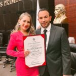 Gabriela Carrillo Instagram - Muy feliz y agradecida con el Senado de la Republica por este reconocimiento a mi trayectoria y la de mis compañeros actores, en especial al senador @ramirezlalo_ y @farukmtake por tomar en cuenta el esfuerzo a nuestra noble carrera.