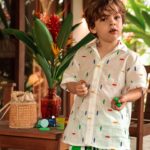 Gabriela Dias Instagram - Brian is wearing one of my favorite Brazilian brands! His look goes so well with our location! • Brian usando uma das minhas marcas brasileiras favoritas! O visual dele combina tão bem com o nosso local! #mamãefashionista