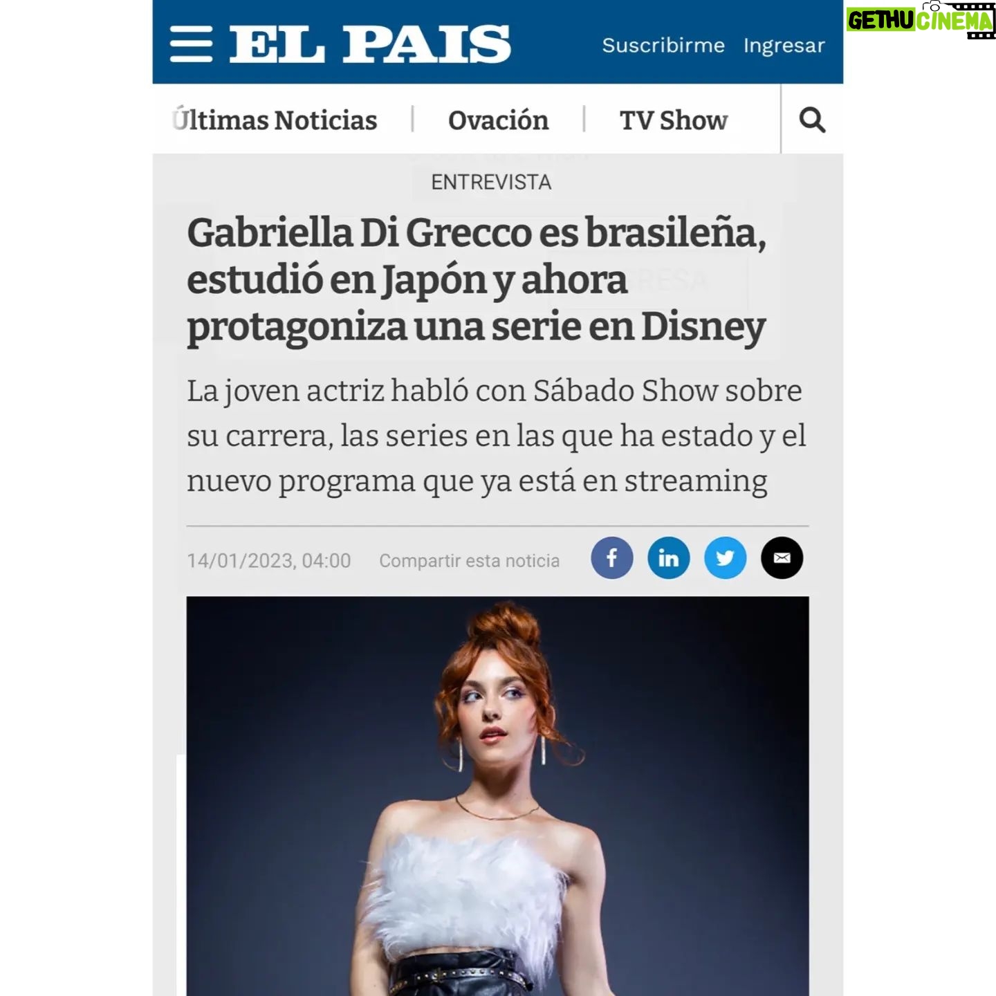 Gabriella Di Grecco Instagram - GRACIAS @elpaisuy 🤍💙 Feliz y agradecida por entregarles a todos ustedes esa linda entrevista. Disponible en el periodico físico y digital. Mal puedo esperar por saber que les pareció! Gracias @nlauber @srsaponcio @brunabrandaocom OBRIGADA @elpaisuy 🤍💙 Feliz e agradecida porque estamos servindo nessa entrevista hein? Disponível no jornal físico e digital. Doida pra saber o que vcs acharam! Obrigada @nlauber @srsaponcio @brunabrandaocom