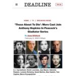 Gabriella Pession Instagram - “THOSE ABOUT TO DIE” Looking forward to this roman adventure! @peacock @anthonyhopkins @rolandemmerich @deadline #newproject #tvseries #gladiator #rome #anthonyhopkins #ilovemyjob #happy #deadlinehollywood