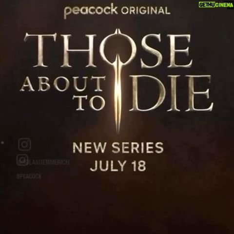 Gabriella Pession Instagram - “THOSE ABOUT TO DIE” 18th of JULY on @peacock @rolandemmerich @marcokreuzpaintner @anthonyhopkins #tellmelies