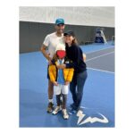 Gabriella Pession Instagram – Best selfie EVER 🎾🔥❤️
Thank you @rafaelnadal #carlosmoya and my dear friend @giorgiodipalermo for this amazing gift 🙏🏻
#lovetennis 
#rafaelnadal 
#rafanadal 
#tennis 
#vamos