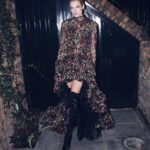 Gabriella Wilde Instagram - 🖤Last night 🖤 #london #bafta #vogue #giambattistavalli #gianvitorossi #tiffany #charlottetilbury Styled by @rebeccacorbinmurray at @rcmstudio in the dress of dreams @giambattistavalli . Shoes @gianvitorossi . Earrings @tiffanyandco. And thank you @ctilburymakeup for the makeup 🖤