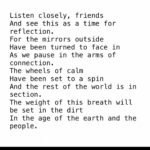 Gabriella Wilde Instagram - Some words for these times by my brilliant friend @ollie.feather 🙏💕