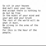 Gabriella Wilde Instagram - Some words for these times by my brilliant friend @ollie.feather 🙏💕