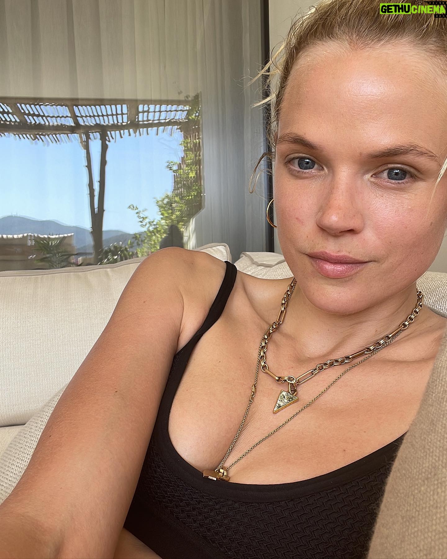 Gabriella Wilde Instagram - Thank you for having me @sixsenses.ibiza @thebeachcavesibiza . One of the most beautiful hotels I’ve ever been too. Feeling amazing after my stay and a few days by with this view 🙏💕✨ @purplepr #sixsenses #ibiza #thebeachcavesibiza