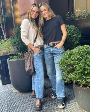 Gabrielle Anwar Instagram - Boys jeans twinning with @paisleyverea @shareefmalnik