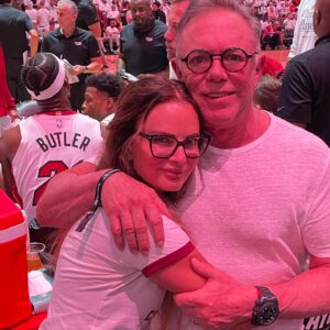 Gabrielle Anwar Instagram - @miamiheat Playoffs with the bloody Knicks! @shareefmalnik