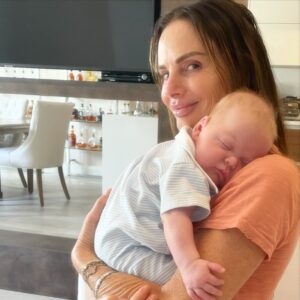 Gabrielle Anwar Instagram - Meeting my snoozing great nephew, Tate. Utterly scrumptious! @ashlee_1029 @andee123456  @shareefmalnik
