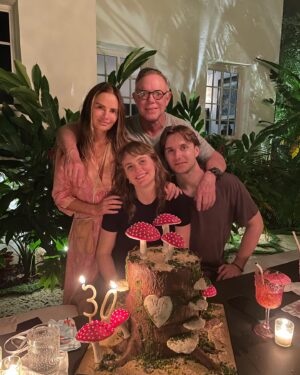 Gabrielle Anwar Instagram - My firstborn is 30!!! And expecting her first!!@willowxylia I am one very happy GG! (Grammy Gabrielle) Loving you Willow & Christian. @shareefmalnik @etcakes_bakery