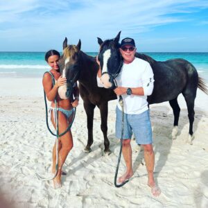 Gabrielle Anwar Instagram - Beautiful day on planet earth! Got to snuggle with the beach horses and not ride them at the end of their long, hard working day. #lovethislife thank you @shareefmalnik @marysia