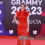 Gaby Moreno Instagram - Glam post! #latingrammys2023 Styling: @regardstylehouse 👗 : @fouychovcouture 👠: @ingiliz_official Makeup and hair: @gemamakeup.es using @maccosmetics_es 💅🏼: @encantobeautysevilla