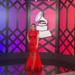 Gaby Moreno Instagram - Glam post! #latingrammys2023 Styling: @regardstylehouse 👗 : @fouychovcouture 👠: @ingiliz_official Makeup and hair: @gemamakeup.es using @maccosmetics_es 💅🏼: @encantobeautysevilla