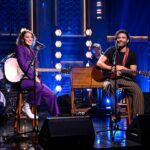 Gaby Moreno Instagram - 📸 BTS of @gaby_moreno ft. Oscar Isaac’s performance of “Luna de Xelajú”! #FallonTonight 📷 @toddowyoung