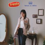 Gaby Warouw Instagram - Siapa yang suka kehabisan ide matching outfit buat pergi? Happy banget! Ini dia outfit hasil collab Fresco x Tenue De Attire yang super kece! Jadi gak kehabisan ide matching outfit lagi deh. Ditambah ada Kopi Fresco Cappuccino, pokoknya perfecto abis! Yuk yang mau samaan OOTDnya sama aku, bisa cek di Tokopedia Kapal Api Official Store. Jangan lupa juga untuk follow socmed @kopifresco.id ya🥳✨#EnaknyaNgopiFresco #FresCollaborationTDA