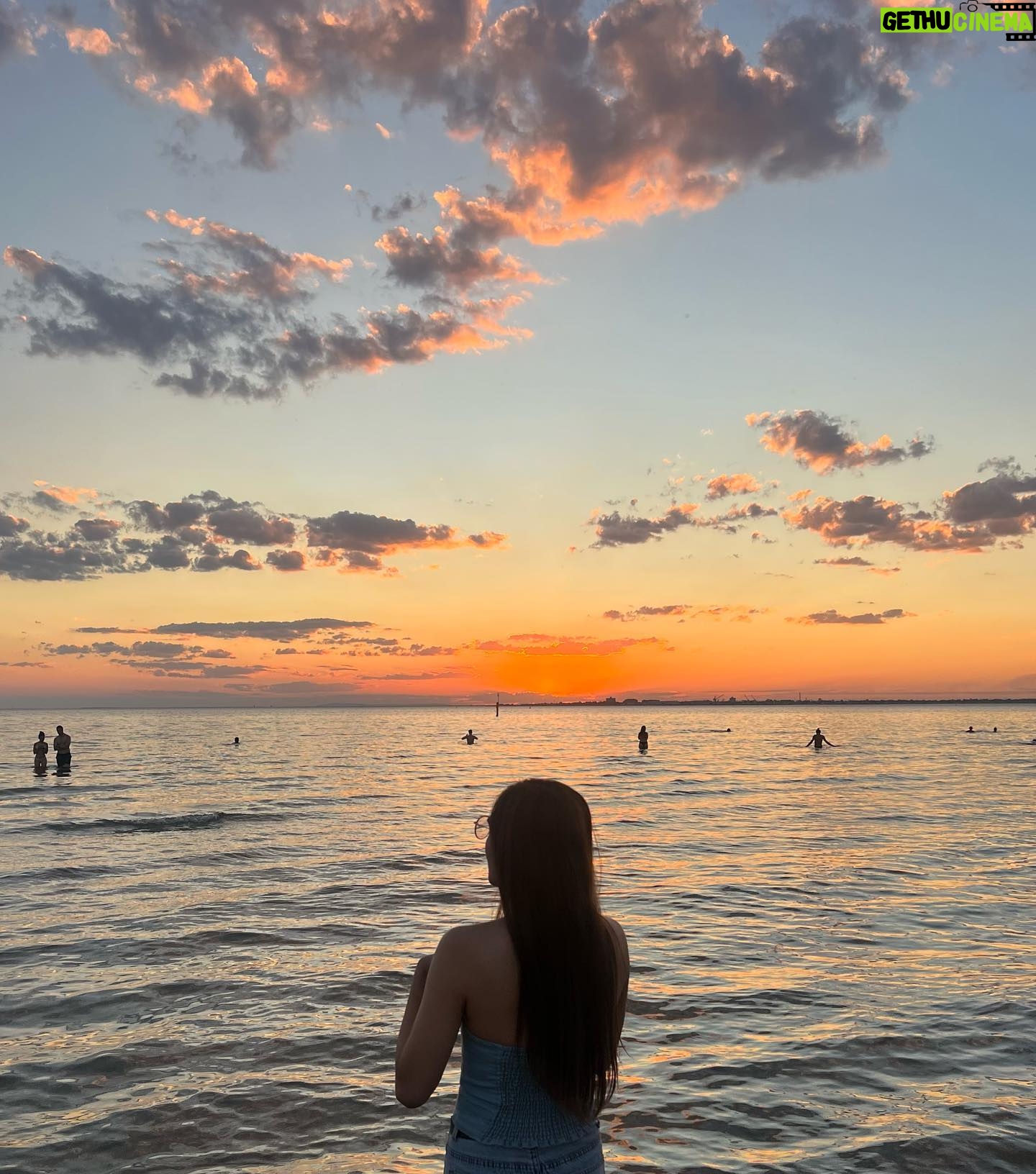 Gaby Warouw Instagram - Meet me where the sky touches the sea