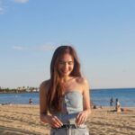 Gaby Warouw Instagram - Meet me where the sky touches the sea