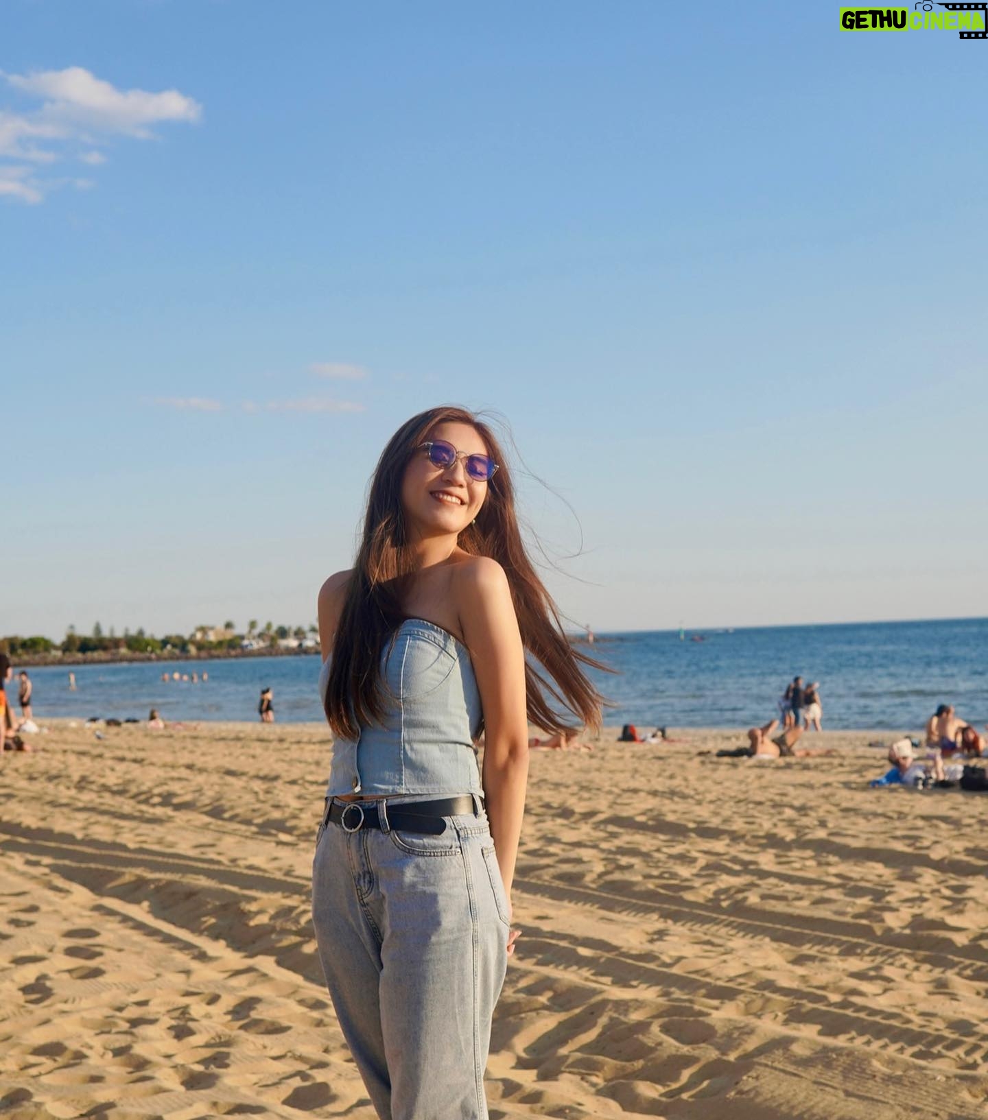 Gaby Warouw Instagram - Meet me where the sky touches the sea