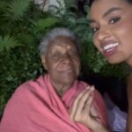Gabz Instagram - 82 da minha nega. Hoje o mundo para pra te olhar, o meu para todo dia e aprendeu a andar através do seu olhar. ALEGRIAS ANCESTRAIS 💛✨💛