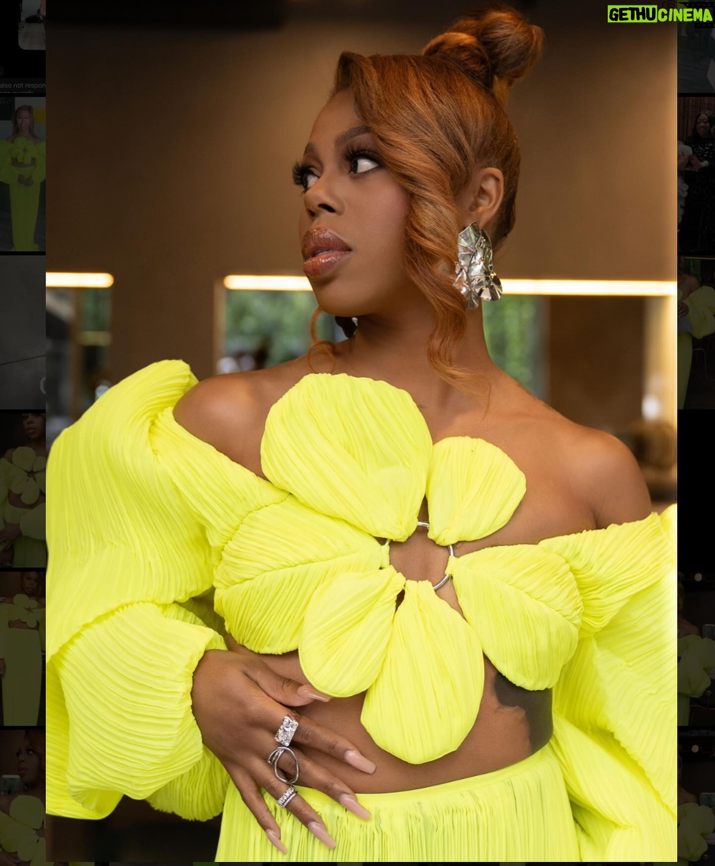 Gail Bean Instagram - Blooming Season but make it BIG -THE BIGGEST . 📸 @kayemccoy_ 📍 @essence BLACK WOMEN IN HOLLYWOOD 💄 @jlamarbeauty 💇🏾♀️ @kaorinikstudios STYLIST @germanee_g | asst @ebonysomerville @dashonebydash 👗 @atelierndigo 🙏🏾 God x the Ancestors