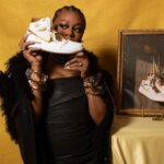 Gail Bean Instagram - @jumpman23 WOMEN’S 1s…..bc ladies love gold! #jordanwomen . Women AJ1s dropping in white x gold tomorrow. What’s a better Valentine’s Day gift than that x 2 dozen roses😏 unless I’m your Valentine, in that case….get me 2 pair (1 to rock x 1 to stock😎) #gold #jordan #aj1 #nike #jordanbrand #aj1whiteandgold . SN, that last slide never declines! ❤️ THE BIGGEST . 💄 @camaraaunique 💅🏾 @pickacolorbrooklyn 💇🏾‍♀️ @blickybodiedit 📍 @jumpman23 👗 @markgong_official Vest @cplusseries 💍 💎 @alexisbittar 👟 @jumpman23 Stylists @marcmogul x 3rika_