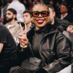Gail Bean Instagram - I live in Brooklyn featuring Courtside Caggy @__cags 🫶🏾❤️✊🏾👑 @jumpman23 @__cags @ladi_couture @ohmy_jah @brooklynnets @barclayscenter @theafrocentricone 💄 @camaraaunique 💇🏾‍♀️ @blickybodiedit 👟 @jumpman23 💅🏾 @pickacolorbrooklyn 🧥 @rebeccaminkoff 👝 @shophaliq 📸 @kees2life #Jordan #JordanWomen