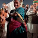 Gangavva Instagram - @gangavva dances with Sadhguru at #Mahashivratri2023 #ShivaShivaAllNight