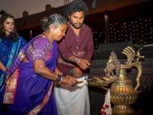 Gangavva Instagram - Participated as a chief guest in Yaksha program at Isha - Adiyogi 
#mahashivarathri2023 
.
We are blessed 🥺🙏
.

@isha.foundation @radhejaggi @consciousplanet @anjimamaaa @madhualwaala 
.
#shivarathri #myvillageshow #ishafoundation #isha #lordshiva🙏 #meditation #gangavva #anilgeela #tamilanadu