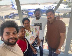 Gangavva Instagram - Gangavva’s first flight ✈️ Journey 😎
Ekkadiki velthunnam guess cheyandi ? ( Hint Shivarathri special) 
.
@anjimamaaa @madhualwaala @gangavva @myvillageshow @indigo @youtubeindia 
.
#flight #firstjourney #youtube #gangavva #anilgeela #flighttime #vlogs