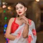 Garima Sharma Instagram - Wrapped in tradition, adorned in red ♥️ 📸 : @suraj__dhami_ 👗 : @samrat_couture @samrat.chamling 💄: @beautyfly_with_sangeeta 📿: @boho_beads77 . . . . #traditional #sareefashion #instagood #instagram #photooftheday #positivevibes #keepsmiling