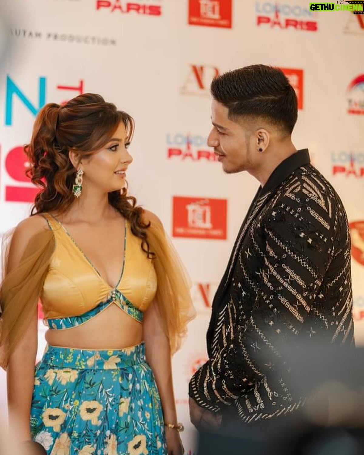 Garima Sharma Instagram - London to Paris “GRAND PREMIER” Dress: @senseofclicknepal Jewelry: @shree_natraj_jewellers Makeup: @makeupbyjanu_njs Hair: @rofyna 📸 : @suraj__dhami_