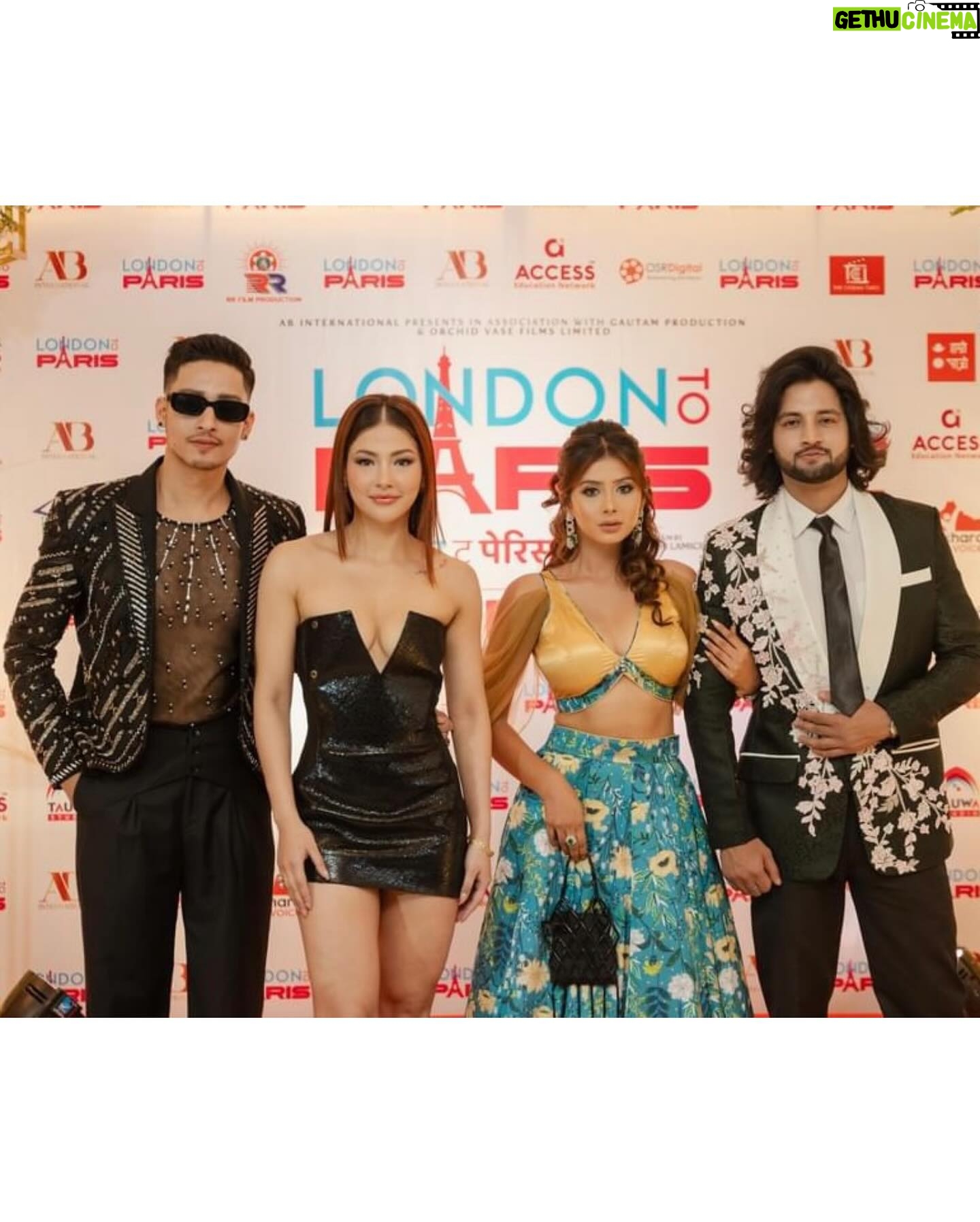 Garima Sharma Instagram - London to Paris “GRAND PREMIER” Dress: @senseofclicknepal Jewelry: @shree_natraj_jewellers Makeup: @makeupbyjanu_njs Hair: @rofyna 📸 : @suraj__dhami_