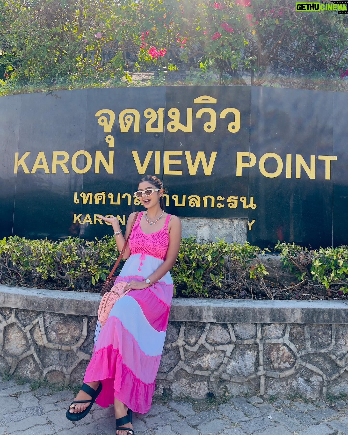 Garima Sharma Instagram - Taking in the stunning panoramic views from Karon Viewpoint in Phuket, Thailand 🇹🇭💐 #travel #karonviewpoint #phuket #thailand