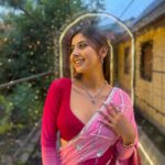 Garima Sharma Instagram - Thank you @comedychampion.np for having us ♥️ LONDON TO PARIS PROMOTION 🌸 Wearing: @samrat_couture Jewelry: @shree_natraj_jewellers Makeup: @lavi_makeupstudio . . . . #debut #moviepromotions🎥 #keepsmiling #positivity #comedy