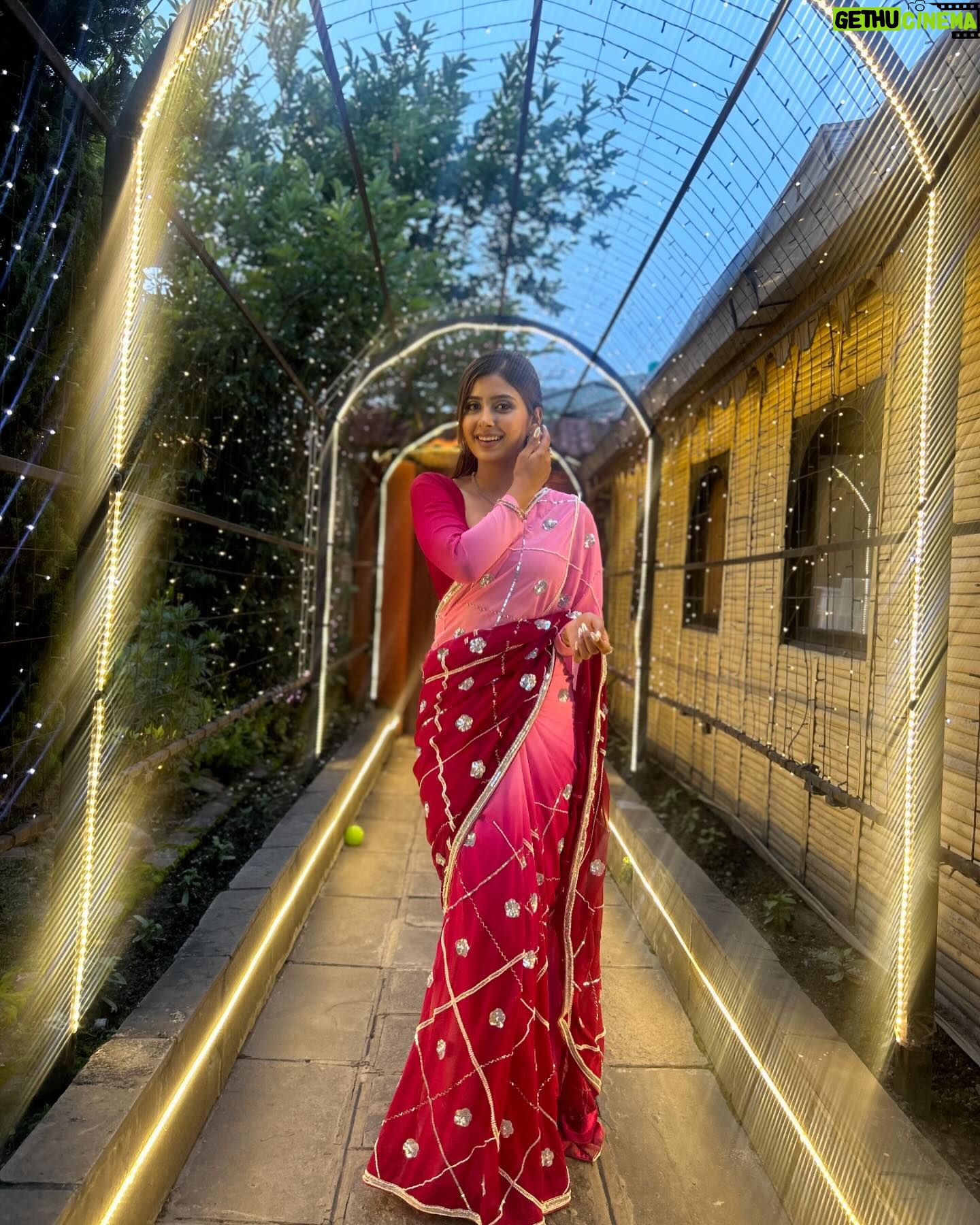 Garima Sharma Instagram - Thank you @comedychampion.np for having us ♥️ LONDON TO PARIS PROMOTION 🌸 Wearing: @samrat_couture Jewelry: @shree_natraj_jewellers Makeup: @lavi_makeupstudio . . . . #debut #moviepromotions🎥 #keepsmiling #positivity #comedy