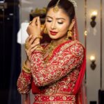 Garima Sharma Instagram - Saundaurya -lll by @makeupbyjanu_njs Look -1 Nepali Wedding Bridal look Team Gorgeous @garimasharma_official Style and MUA @makeupbyjanu_njs HA @rofyna PC @uddibaba Outfit @rashree_design @rashreethebotiq Jewellery @shree_natraj_jewellers location @njsthebeautypoint_salon #makeupbyjanu🧝🏻‍♀️ #njsthebeautypoint💄 #unisexsalon #bridalmakeupshoot #worldwidemua #internationallycertified #hmua #fashion #jewellery #photography