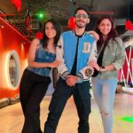 Gautami Kapoor Instagram - Three amigos in blue and black, bringing the style and swag !💙🖤 #dancereels #fun #vibes #mood #trio #shakeittillyoumakeit #reelitfeelit #explore #viral
