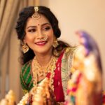 Gauthami Jadav Instagram - One of my favourites ♥️😍 Makeup @makeoverby_lakshmiyogi Jewellery @avyana_rental_jewels_bangalore Designer @akrutiboutiquebykalasuresh Vc @chidu.ln_portraits #makeover #jewellery #trendingreels #gouthamijadav #reels