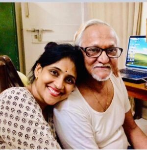 Gayatri Bhargavi Instagram - Year 2023, is ending with a heavy heart & grief. 

My Nanna garu, my 1st Love, Guide, Hero’s completed his physical life Journey on 26th Dec 2023. 

Healthy & Happy, he lived  like a King till his last breath. Void of his physically presence is evident , but we are sure, his Soul is guiding us always. 

We believe, he will keep an eye on us, as he Donates his EYES 👀 [coroneas] to someone special.
#thankful to @friends2support  @mohanfound @vasaneyecare_hyd @sowjanya.sameer & my family, our good friends who were with me in completing this process. 
#organdonation 

Nanna garu Dr K. Suryanarayana Sarma ji, is a multifaceted, Charmer & always  a Smiling Heartthrob. 

On one side, A man with Masters degree in Social work,  New Delhi, challenged self to a Businessman, got into crises and then studied law as a student to fight his own case, just to be a winner & thrived to get an Doctorate. Was a College professor, An Author ✍️, etc etc the list goes on…. he had always challenged himself & proved successful each time. 
Thus Daddy is my True Super Hero. 👌😍 

The other side, A Good Friend, A blue eyed boy in the family, an authoritative Husband,  Caring Son, Loving Father, guide, Selfless Worker, very Naughty grandfather & a mesmerising Orator. 

An encyclopaedia of knowledge we had at home, who always guided us showing the path. 

Mere words cannot express the grief & Void we are doing though as a family today. I feel I lost the sense of direction as my Navigation is not with me. I’m lost clueless on what is next??? 😞🥲

Thankful to Almighty & Best half to give me an  opportunity of living together in one nest & I think I did give  my best to him as a daughter. 

My sister and me stand strong as pillars taking care of my Amma & everything as always. 🙏
.

.
.
.
#organdonationawareness @mohanfound #organdonationsaveslives #life #yearend #2023 #2024  #fatherdaughter #fatherlove #parents #dadlife #dad #nanna #grief #lifejourney #love @sowjanya.sameer