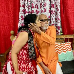 Gayatri Bhargavi Instagram - Year 2023, is ending with a heavy heart & grief. 

My Nanna garu, my 1st Love, Guide, Hero’s completed his physical life Journey on 26th Dec 2023. 

Healthy & Happy, he lived  like a King till his last breath. Void of his physically presence is evident , but we are sure, his Soul is guiding us always. 

We believe, he will keep an eye on us, as he Donates his EYES 👀 [coroneas] to someone special.
#thankful to @friends2support  @mohanfound @vasaneyecare_hyd @sowjanya.sameer & my family, our good friends who were with me in completing this process. 
#organdonation 

Nanna garu Dr K. Suryanarayana Sarma ji, is a multifaceted, Charmer & always  a Smiling Heartthrob. 

On one side, A man with Masters degree in Social work,  New Delhi, challenged self to a Businessman, got into crises and then studied law as a student to fight his own case, just to be a winner & thrived to get an Doctorate. Was a College professor, An Author ✍️, etc etc the list goes on…. he had always challenged himself & proved successful each time. 
Thus Daddy is my True Super Hero. 👌😍 

The other side, A Good Friend, A blue eyed boy in the family, an authoritative Husband,  Caring Son, Loving Father, guide, Selfless Worker, very Naughty grandfather & a mesmerising Orator. 

An encyclopaedia of knowledge we had at home, who always guided us showing the path. 

Mere words cannot express the grief & Void we are doing though as a family today. I feel I lost the sense of direction as my Navigation is not with me. I’m lost clueless on what is next??? 😞🥲

Thankful to Almighty & Best half to give me an  opportunity of living together in one nest & I think I did give  my best to him as a daughter. 

My sister and me stand strong as pillars taking care of my Amma & everything as always. 🙏
.

.
.
.
#organdonationawareness @mohanfound #organdonationsaveslives #life #yearend #2023 #2024  #fatherdaughter #fatherlove #parents #dadlife #dad #nanna #grief #lifejourney #love @sowjanya.sameer