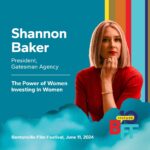 Geena Davis Instagram - Meet our @BFFFestival panelists! ➡️ In addition to an incredible lineup of films, we’ll be joined by leaders from across industries for impactful conversations that celebrate innovators. On June 11, Fawzia Mirza, Sejin Croninger, Shannon Baker and Kim DeNapoli will discuss The Power of Women Investing in Women. The discussion will be moderated by GDI president and CEO Madeline Di Nonno. Don’t miss this opportunity to be a part of the movement that is breaking down barriers and empowering women to reach new heights of success. #seeitbeit #BFF2024 #BentonvilleFilmFestival #bff1000milesaway