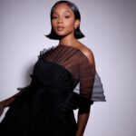 Geffri Maya Instagram – Critics Choice. 
Photographer: @mayaiman 
Lighting & Studio: @trokonv @1043mixedmedia 
Hair: @ryanburrellhair 
Makeup: @aaronpaulbeauty 
Designer: @johnpaulataker