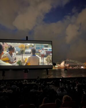 Gemma Forsyth Instagram - A little dinner date at the @westpacopenair cinema. 

Make sure to book the Croser Lounge, and sneak in a cheeky drink before the show 🤍