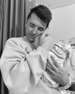 Gemma Forsyth Instagram - One week with our beautiful boy, 
Rome Michael Robinson. Our little Halloween bébé born 31.10.23 at 2:15am.
We are so in love 🤍