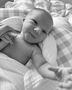 Gemma Forsyth Instagram - One week with our beautiful boy, 
Rome Michael Robinson. Our little Halloween bébé born 31.10.23 at 2:15am.
We are so in love 🤍