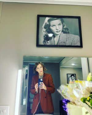 Gemma Whelan Instagram - Day one series 3 of The Tower!! Twinning with Lauren Bacall (right!?) with proud Ma and Pa Tony and Janet looking on... here we go crime lovers....!! 🕵🏼‍♀️ 👮‍♀️ 🔍 #alwayshavealooinshot