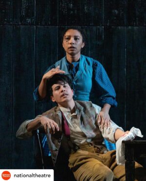 Gemma Whelan Instagram - Posted @withregram • @nationaltheatre ★★★★★ ‘A revelation ‘ The i
★★★★ ‘Richly entertaining’ The Reviews Hub
★★★★ ‘Raucously funny’ London Theatre
‘Playful and visually witty’ Evening Standard
‘Blunt, funny and wilfully anachronistic’ Time Out
‘Quick-witted drama’ Guardian

Cast:
@nickblakeley
@rhiannonclem
@adamofdonaldson
@adele_jjames
@kwakumills
@jmoore.cook 
@jamesphoon_ 
@Gemwhelan 

Creative Team:
@_sarah_j_gordon_ | Writer
Natalie Ibu | Director
@graciesmart | Set and Costume Designer
Zoe Spurr | Lighting Designer
@afbsound | Sound Designer
Ingrid Mackinnon | Movement Director
Naomi Downham | Casting
Charmain Hoare | Dialect Coach
Shereen Ibrahim | Company Voice Work
Charlotte Burton | Associate Lighting Designer
Ana Beatriz Meireles | Associate Movement Director
Natasha Haws | Staff Director

Underdog: The Other Other Brontë is now playing in the Dorfman Theatre until 25 May. 

It plays at @northern_stage from 7 June.

📸 @ishashahphotography

#NationalTheatre #NTUnderdog #BronteSisters #WhatsOnLondon