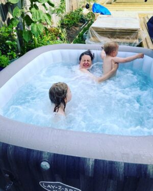 Gemma Whelan Instagram - No, actually you're wrong...this is EXACTLY what I had in mind when we decided to get a hot tub... EXACTLY.