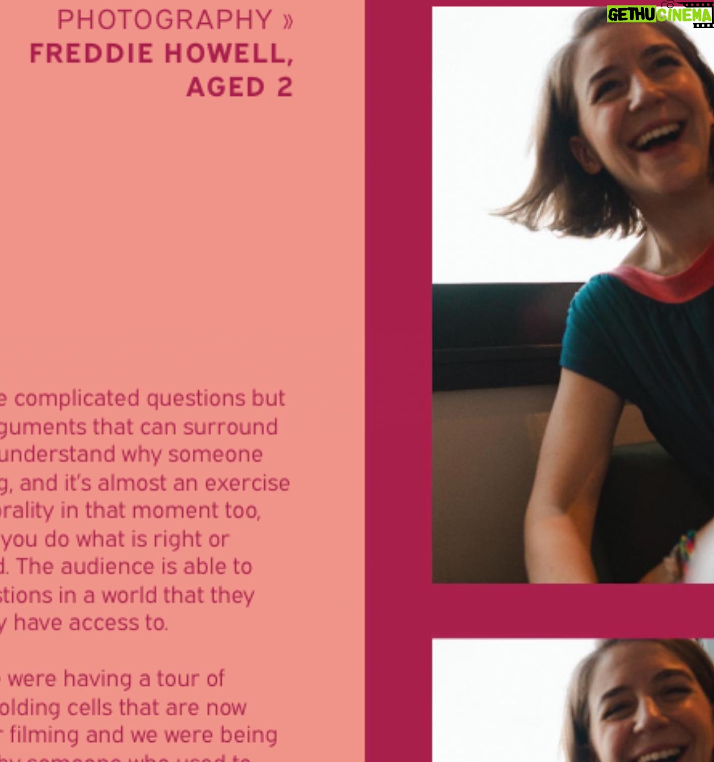 Gemma Whelan Instagram - My @essentialjournal interview - delighted with @itsbethb and her photo and interview but also extra and extremely delighted with the photography credit...he really did take them....!! 😂 📸 💕✌🏼