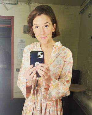 Gemma Whelan Instagram - Last night - talking about true crime @leedsintfest @leedsplayhouse with some fascinating people - worth the 12 hour round trip...!! Thank you for having me, and for the cheese and tea on arrival - perfection 🧀 🫖 💕